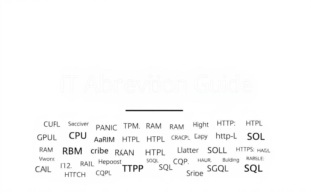 how to abbreviate information technology